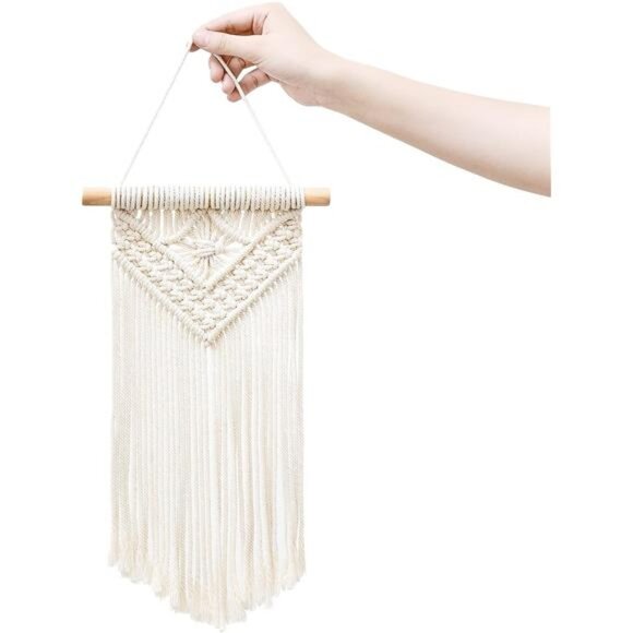 Small Macrame Wall Hanging 3 Pack Boho Art Woven Wall Decor Home Chic Decoration - Picture 5 of 8